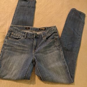 Express Rhinestone Back Pocket Jeans